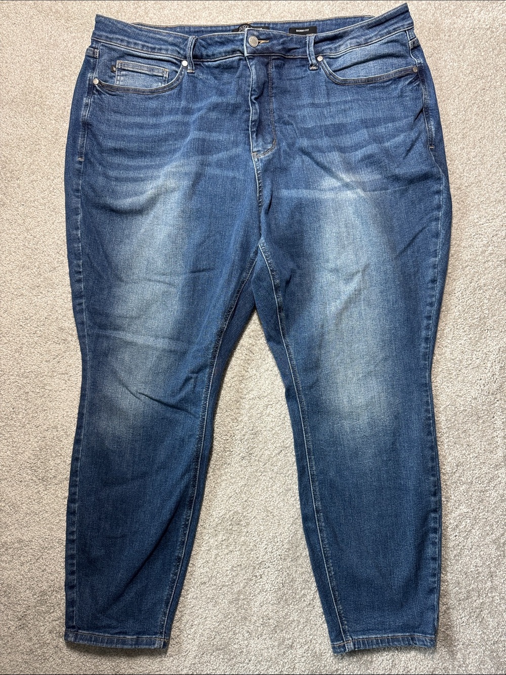 Judy Blue Skinny Fit Jeans Women's Plus Size 24W Stretchy Denim Blue